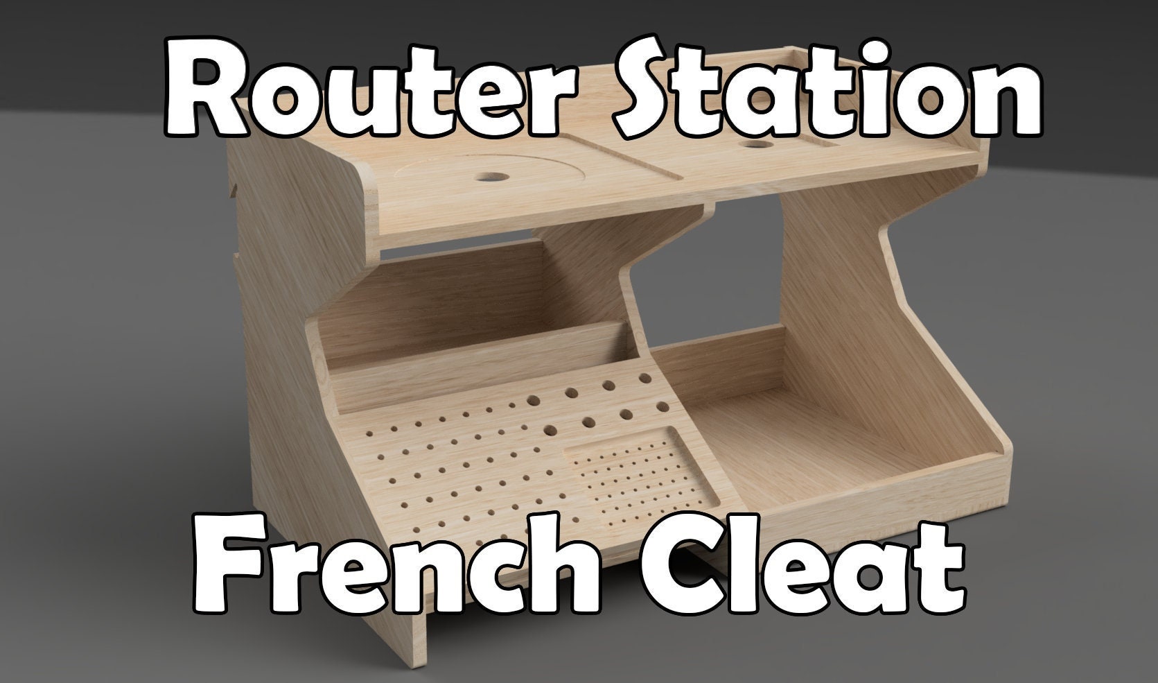 Router Station French Cleat Plans Tool Storage Wall Etsy Canada