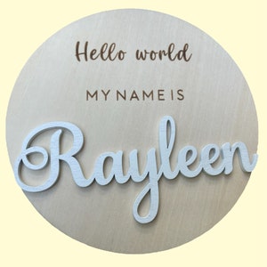 Baby Name Sign, Birth Name Announcement Plaque, Baby Name Announcement, Hospital Name, Wooden Name Sign, Baby Shower Gift, Keepsake