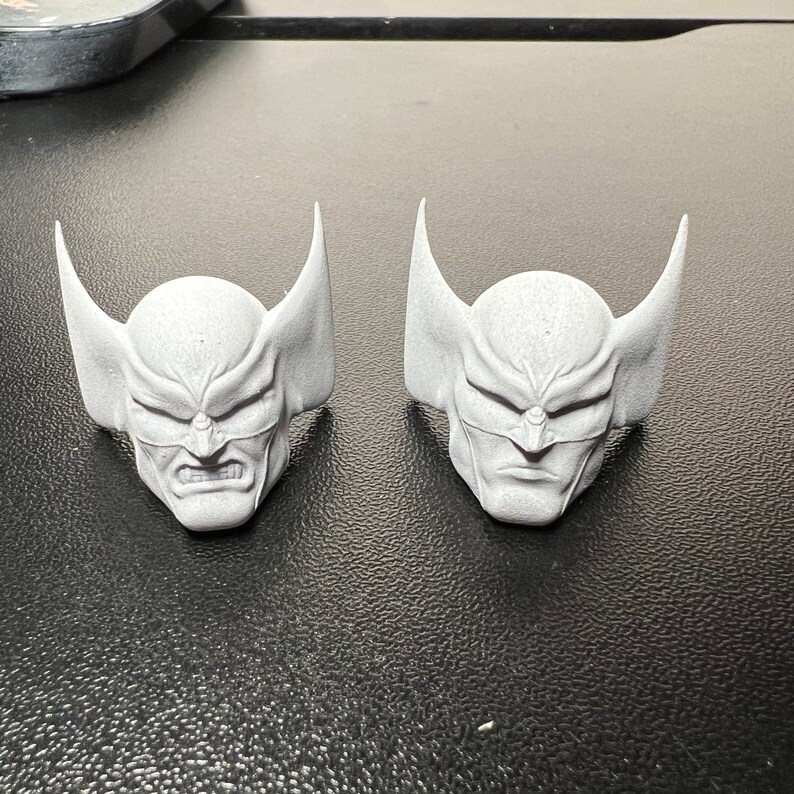 2 Custom Wolfman MARVEL Legends Head Sculpts Etsy