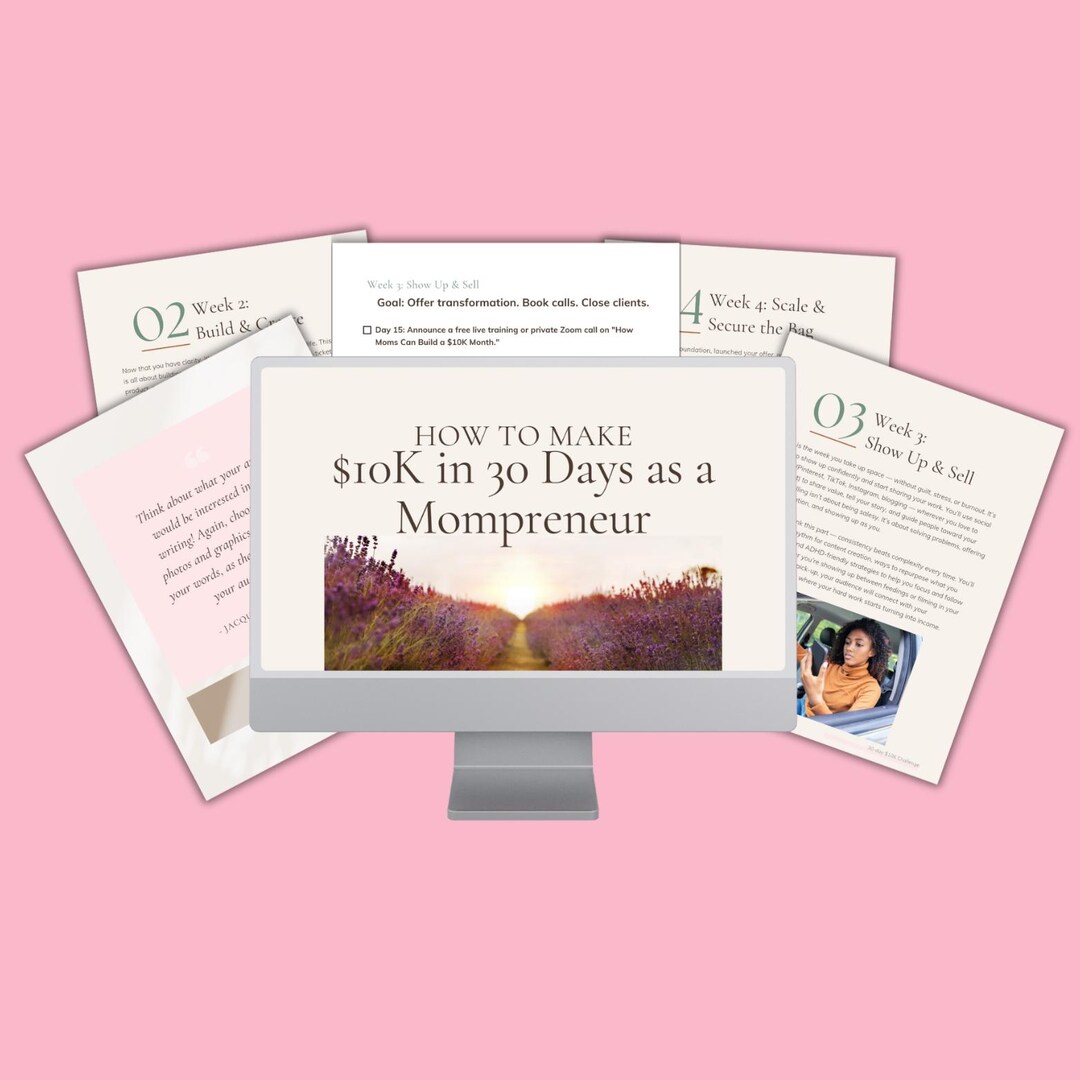How to Make 10K in 30 Days as a Mompreneur | Digital Business Guide for ...