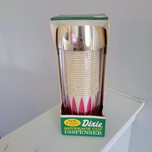 Vintage DIXIE CUP dispenser-wall mount-NOS