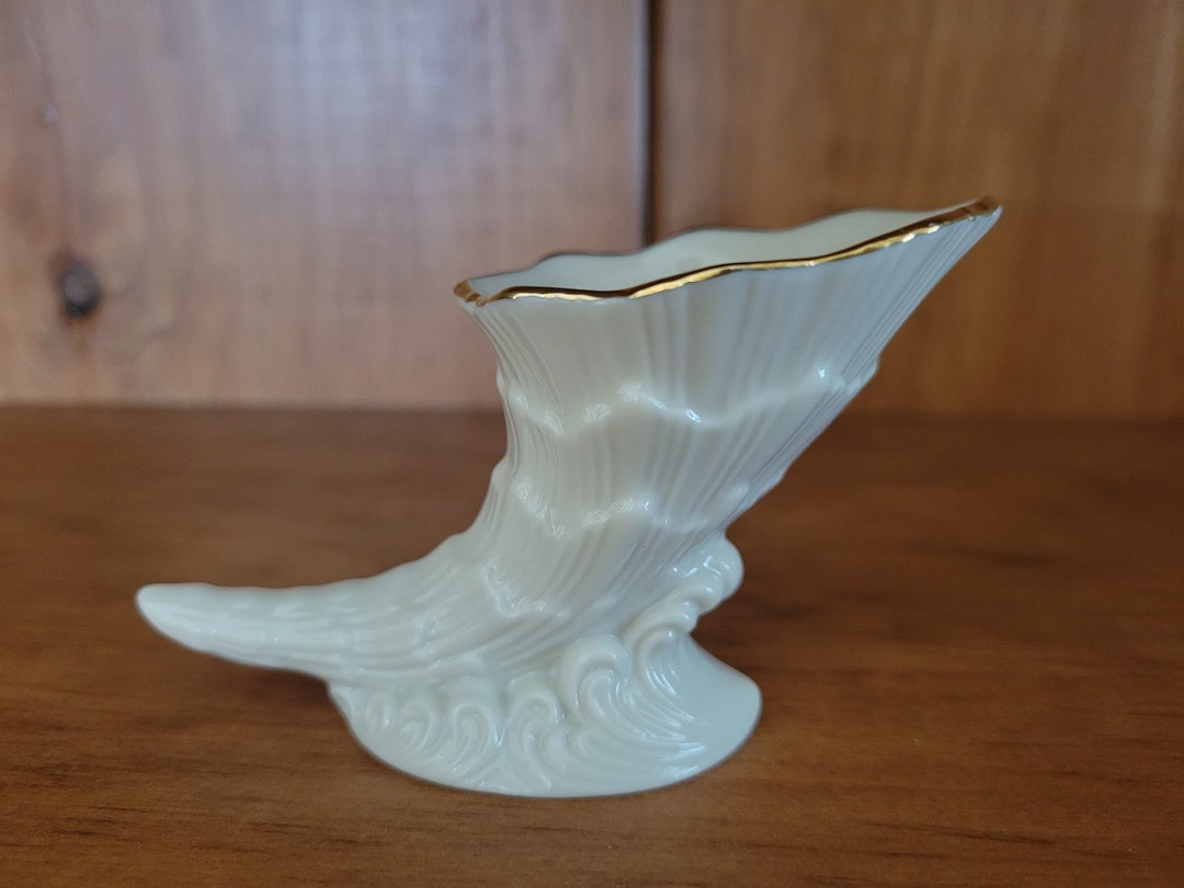 Vintage LENOX Cornucopia 24K Gold Trim Horn of Plenty Etsy