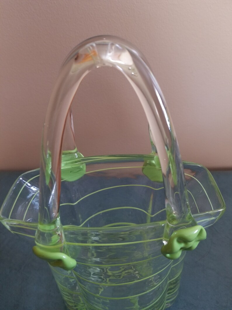 Vintage Murano Style Hand Blown Glass Purse Etsy