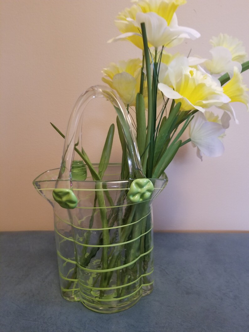 Vintage Murano Style Hand Blown Glass Purse Etsy