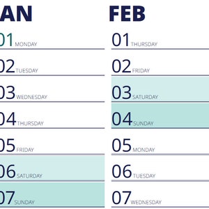 2024 Wall planner A2 download image 3