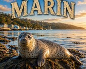T-Shirt - Majestic Sea Lion - Nature Art Graphic - Discovering Marin