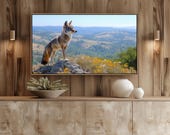 Wildflower Hilltop Fox Samsung Frame TV Art Landscape (Digital Download) 51