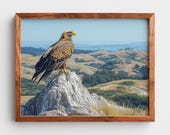 Majestic Golden Eagle on Granite Peak, Coastal Landscape Printable Wall Art (Digital Download) 16