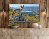 Coyote Wildflower Outcrop Samsung Frame TV Art Adventure (Digital Download) 59
