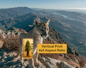 Majestic Mountain Lion, Expansive Wilderness Landscape Printable Wall Art (Digital Download) 8
