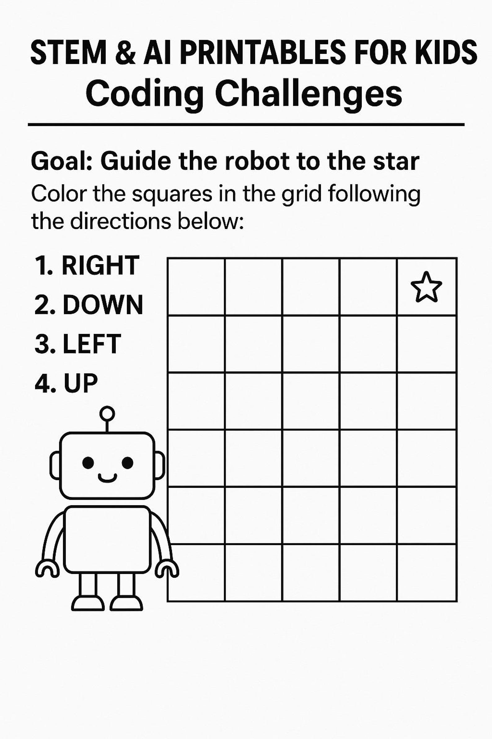 Spring STEM & AI Coding Challenges: Screen-free Activities for Kids ...