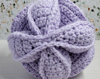Crochet Amish Puzzle Ball - Solid Color