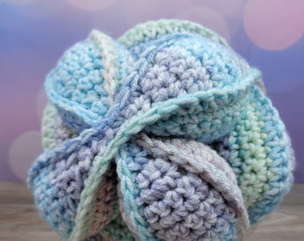 Crochet Amish Puzzle Ball - Multicolored