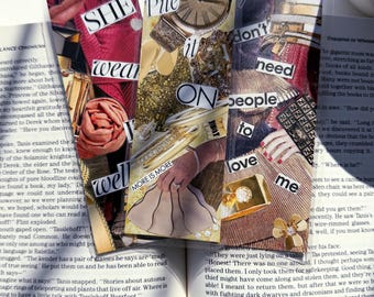 Luxury Fashion Collage Bookmark Set | Designer Inspired | Glossy Reader Gift | Book Lover | Style Bookmark