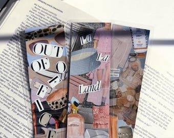 Collage Fashion Bookmarks • Neutral Style Travel Style Reader Set