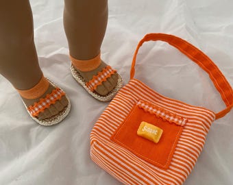 18” doll purse and shoes…doll accessories… American Girl Doll…Our Generation Doll…