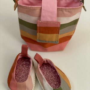 Handgemachte 18 zoll Puppentasche und Schuhe