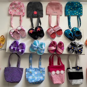 18 zoll Puppentasche und Schuhe… Puppenzubehör… American Girl Doll… Our Generation Doll…