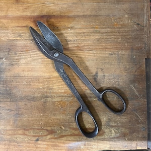 Wiss 9 Inlaid Crucible Steel Shears Tin Snips Sheet Metal Shears Tools  Antique