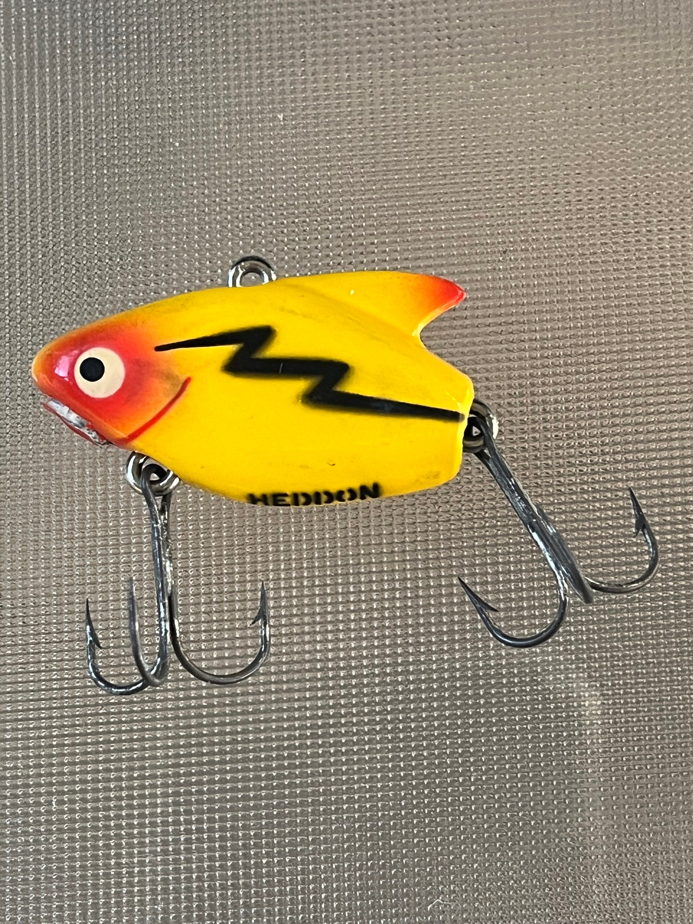 Vintage Heddon Sonic - Yellow Plastic 1 5/8