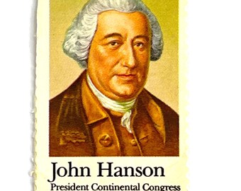 Sello postal estadounidense de 20 centavos de 1981 - John Hanson, Presidente del Congreso Continental - Scott #1941