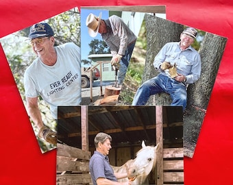 Rancho Ronald Reagan - Postal de 8,9 x 12,7 cm con fotos de Ronald Reagan - Juego de 4 tarjetas diferentes - Recuerdos presidenciales
