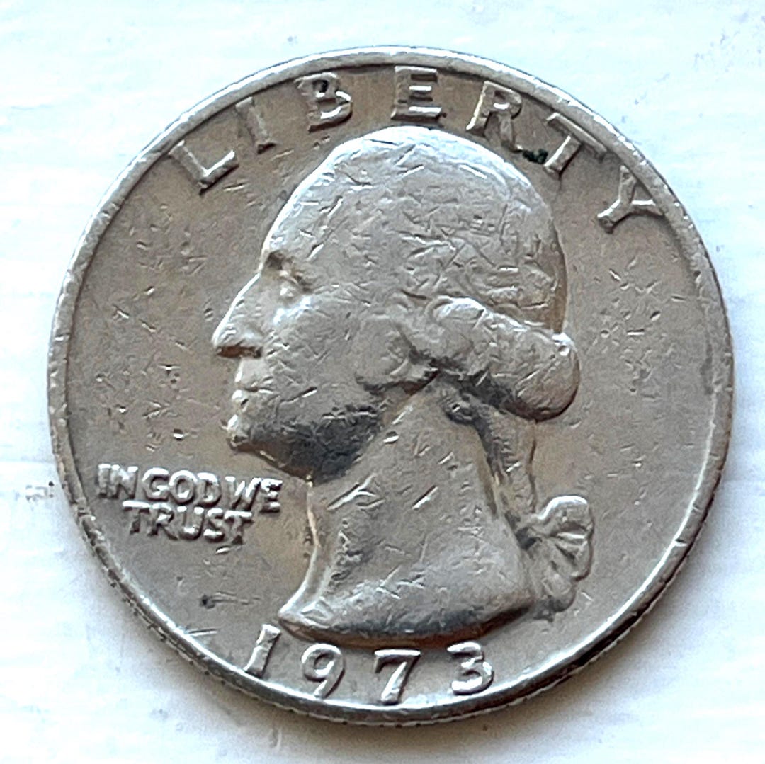 Normal Quarter 1973 P Washington Quarter - Clad - Average Circulation -philadelphia ...