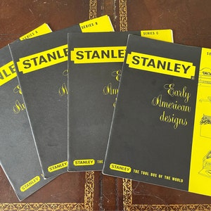 Stanley Woodworking Plans & Patterns - Early American Design Patterns - Series A,B,C and D  Woodworking Projects  - Circa 1950s/60s
