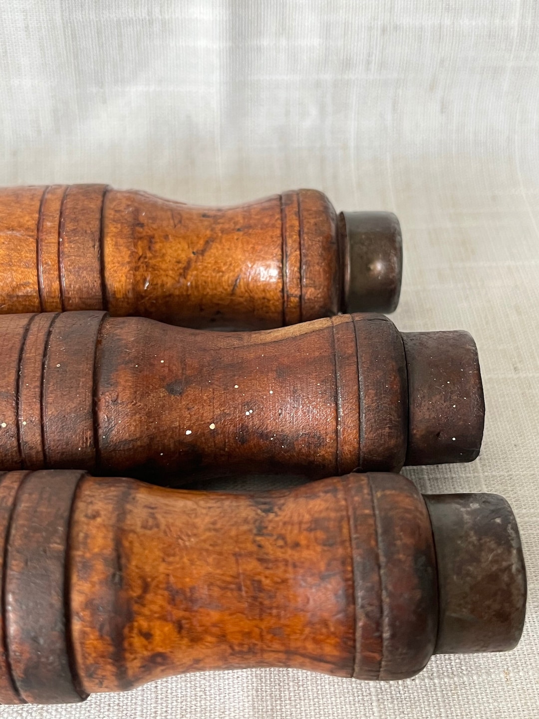 Vintage Set of Three Wood Handles 5.5 and 5.25 Wooden Tool Handles