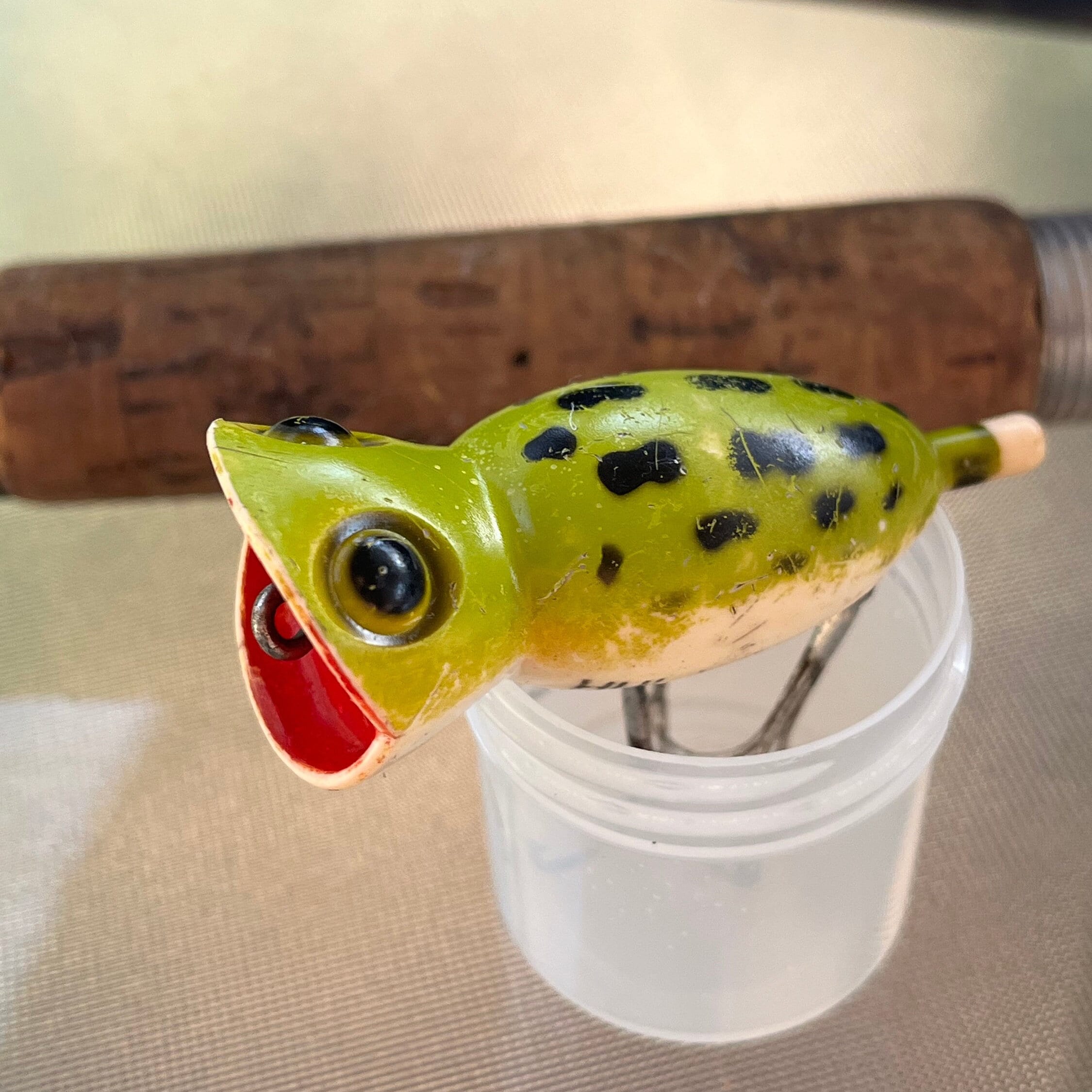 Vintage Popper Lure / Wood Lure / Surf Striper / Florida
