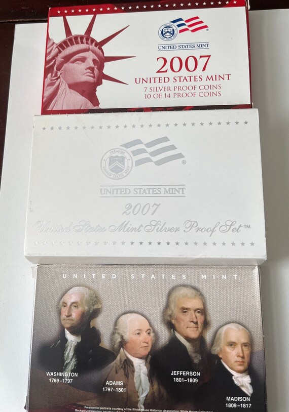 2007 S US Mint Silver Proof Set 7 Silver Proof Coins 90% - Etsy Canada