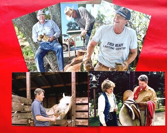Rancho Ronald Reagan - Postal de 8,9 x 12,7 cm con fotos de Ronald Reagan - Juego de 5 tarjetas diferentes - Recuerdos presidenciales