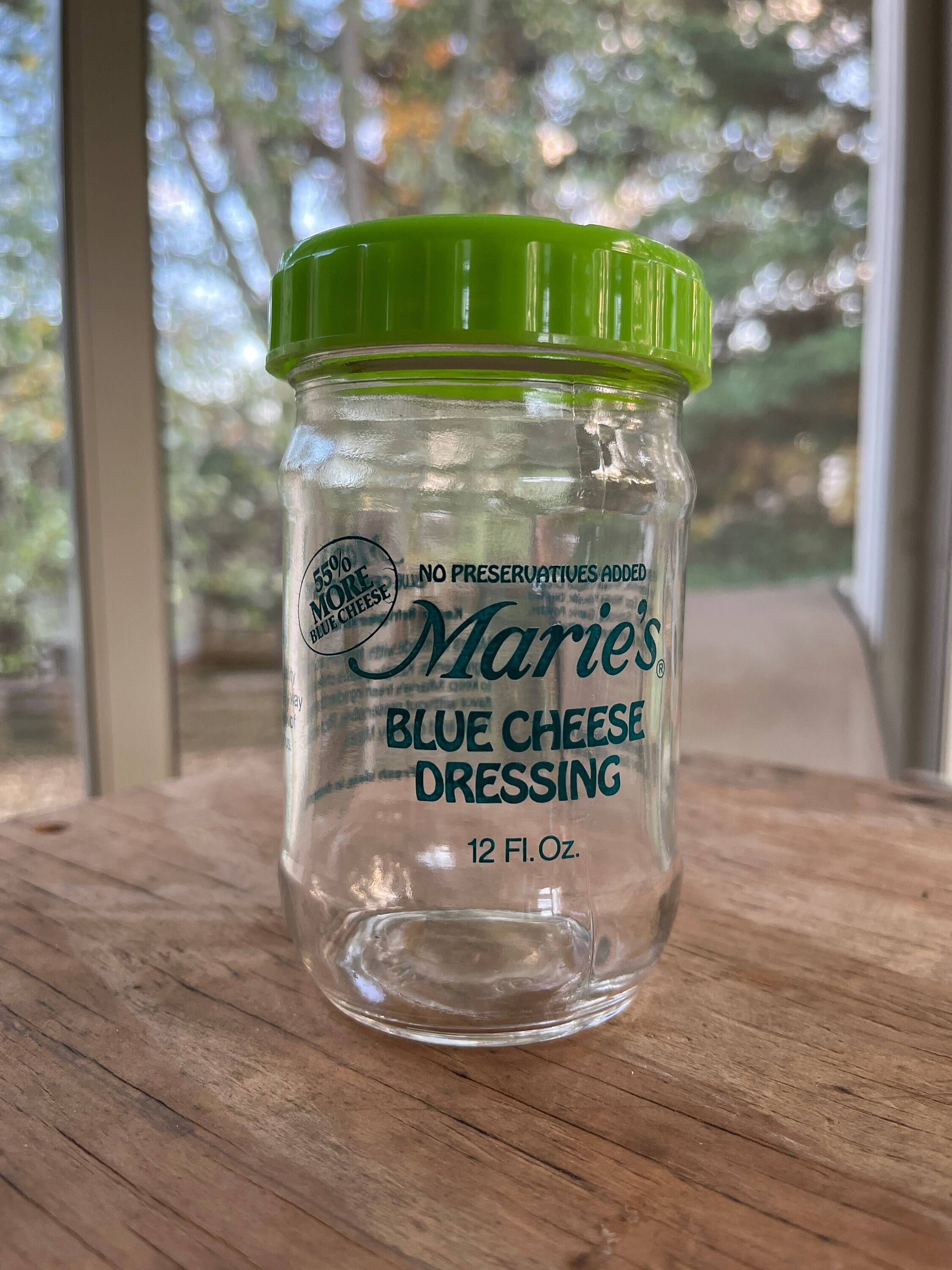 Vintage Marie's Blue Cheese Dressing Bottle - Ball Glass Mark - 12 Ounce  Clear Glass Packer Jar - Circa 1970s/80s - Etsy