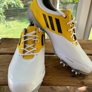 Adidas Adizero Mens Golf Shoes Mens Size M White, Yellow