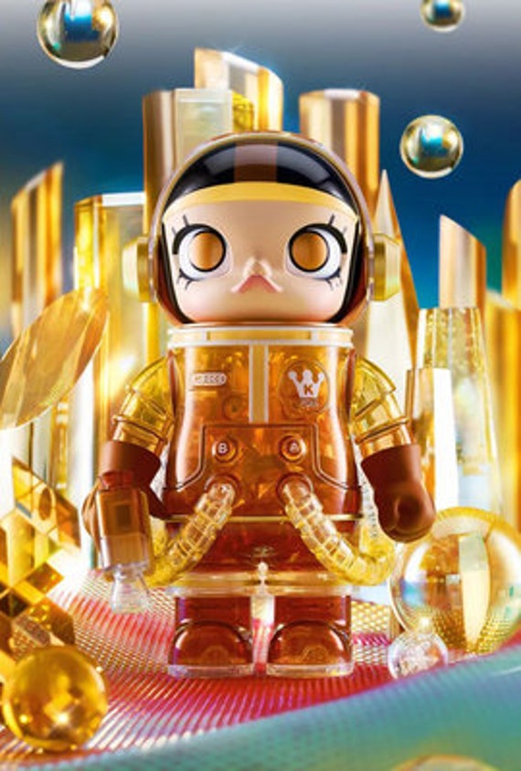 POPMART MEGA Blind Box 400% Space Molly Soft Drink Series - Etsy
