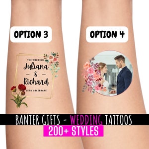 Temporary Wedding Favour Tattoos Stag Do Groom and Bride Tattoo Hen Party Tattoos Groom Goals Groomgoals Personalised Tattoos image 6