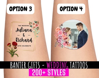 Temporary Wedding Favour Tattoos | Stag Do | Groom and Bride Tattoo | Hen Party Tattoos | Groom Goals | #Groomgoals | Personalised Tattoos |