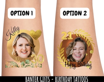 Temporary 30th Happy Birthday Tattoo | Hen Party Tattoos | Groom Goals | #Groomgoals | Personalised Tattoos | Bachelorette Hen Party Favours