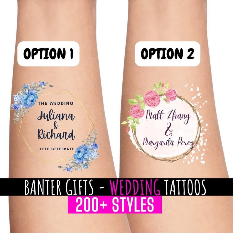 Temporary Wedding Favour Tattoos Stag Do Groom and Bride Tattoo Hen Party Tattoos Groom Goals Groomgoals Personalised Tattoos image 5