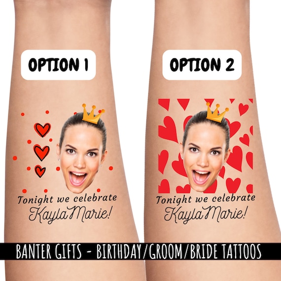 Personalised Temporary Tattoos for Your Stag Do Birthday Etsy