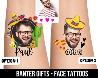 Bachelorette Party Favors - Bachelorette Tattoo - Bachelorette Party Favor - Groom's Face Tattoo - Bride Tattoo - Bride Gift - Funny Gift