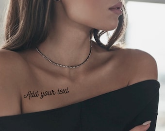 Temporary Tattoos Custom personalised bachelorette party favour photo, Add your text, Birthday tattoos, groom tattoo, bachelorette favours