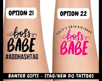 Temporary Stag Do | Happy Birthday Tattoo | Hen Party Tattoos | Groom Goals | #Groomgoals | Personalised Tattoos | Bachelorette Hen Favours