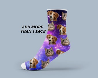 Animals Face on socks. Personalised socks. Novelty socks, Funny personalised socks. Christmas day socks. Face on sock. Secret Santa