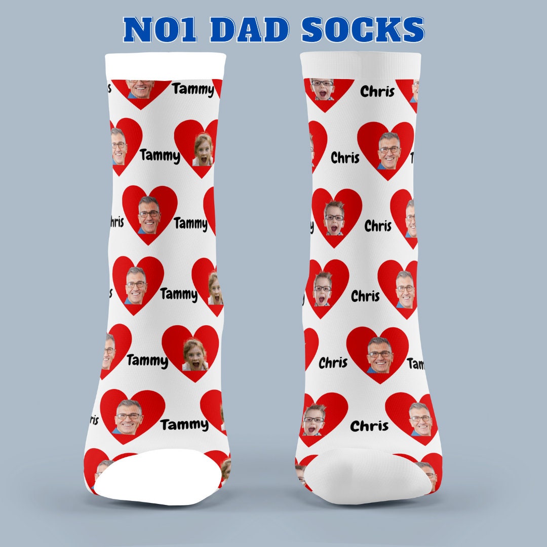 Best Dad Socks, Face on Socks. Personalised Socks. Novelty Socks, Funny