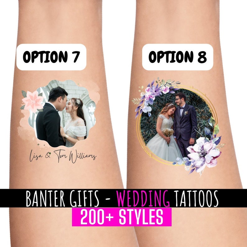 Temporary Wedding Favour Tattoos Stag Do Groom and Bride Tattoo Hen Party Tattoos Groom Goals Groomgoals Personalised Tattoos image 1