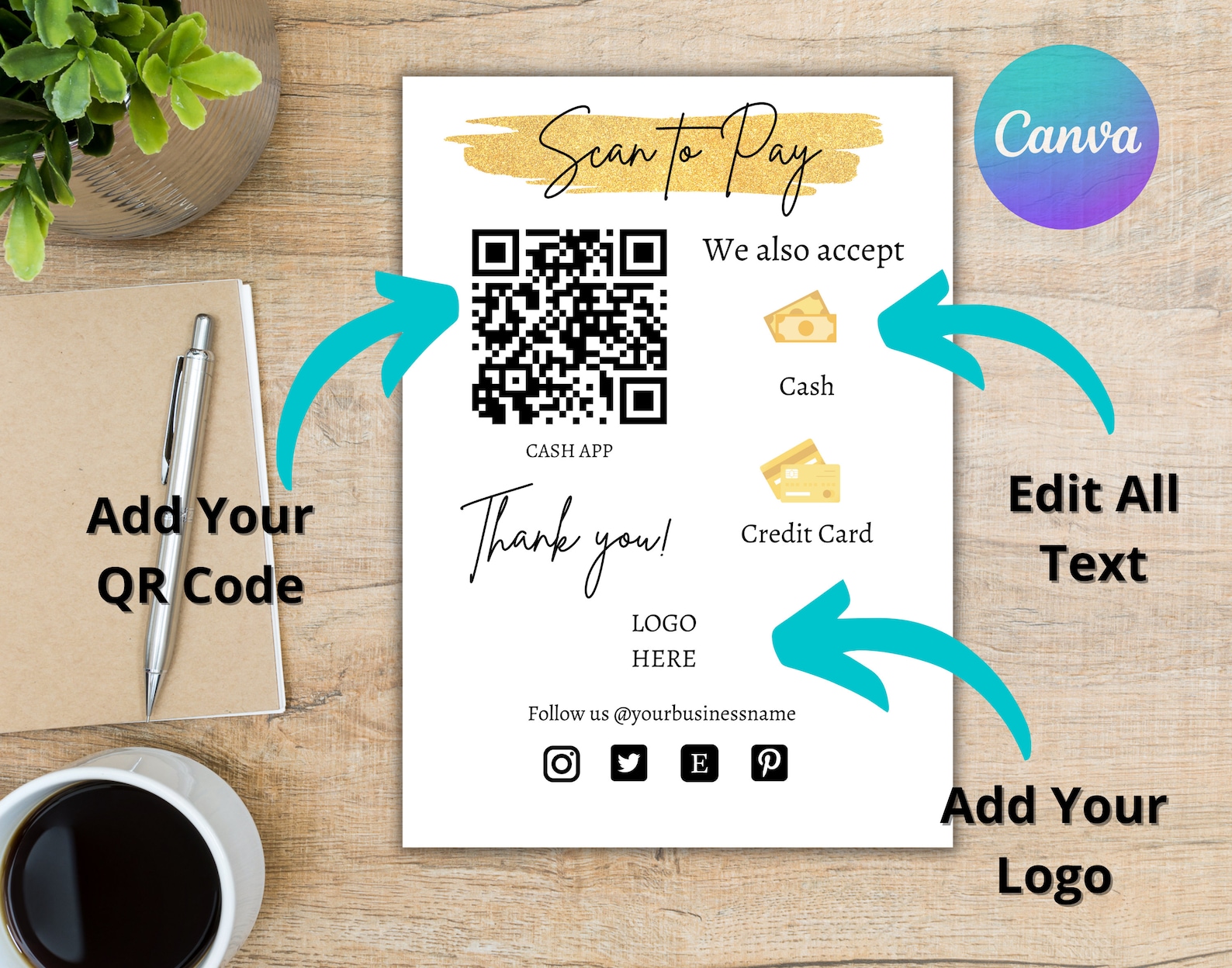 Cash App Scan To Pay Sign Template Editable QR Code Sign Etsy Ireland cash-app-scan-to-pay-sign-template-editable-qr-code-sign-etsy-ireland