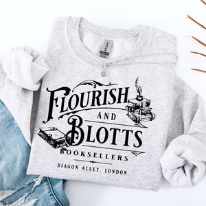 Wizard Book Shop Sweatshirt, Wizarding School House Sweatshirt, Universal Vacation T-Shirt, Wizard World Gift, Wizard Book Lover Sweater