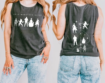 Epic Monsters Alive Vintage Monsters Dark Universe Comfort Colors® Tank Top, Monsters Universal Tank Top, Universal Vacation Trip Tank Top