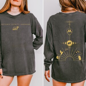 Chronos Portal Wizarding School House Long Sleeve Comfort Colors® Shirt, HP House Shirt, Epic Universal Vacation Shirt, Wizard House Shirt